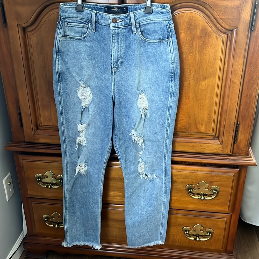 Hollister high rise mom jeans
